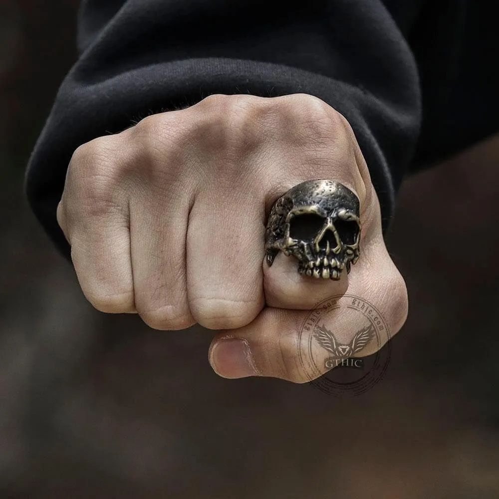 Dark Pioneer Sterling Silver Skull Ring sold by GTHIC product image thumbnail 2