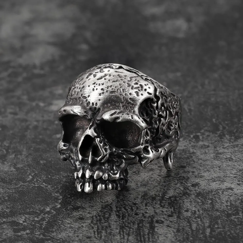 Dark Pioneer Sterling Silver Skull Ring sold by GTHIC product image thumbnail 5