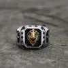 Golden Lion Stainless Steel Beast Ring sold by GTHIC