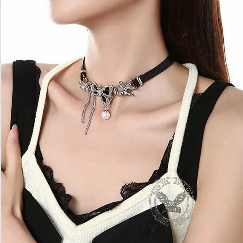 Liquid Butterfly Alloy Gothic Necklace sold by GTHIC product image thumbnail 2