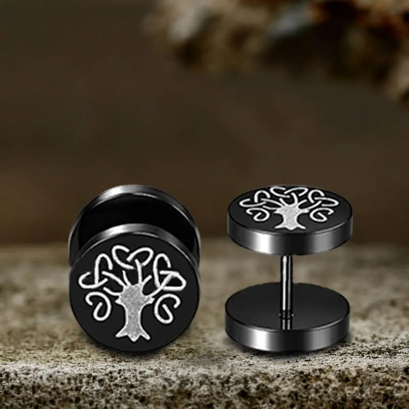Viking Symbols Stainless Steel Stud Earrings sold by GTHIC product image thumbnail 4