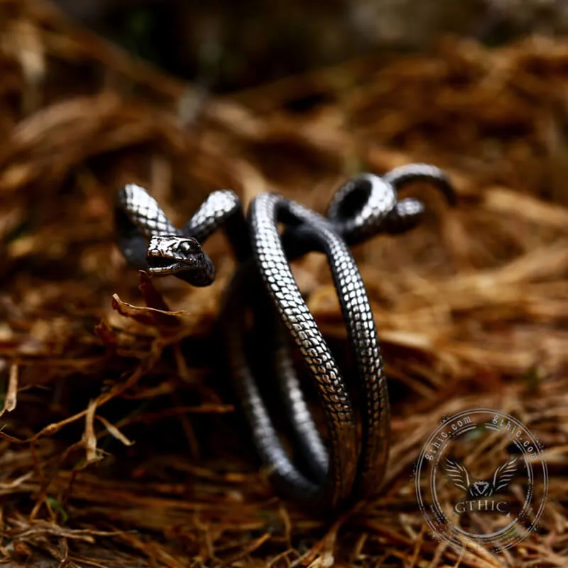 Wild Snake Stainless Steel Animal Ring sold by GTHIC product image thumbnail 5