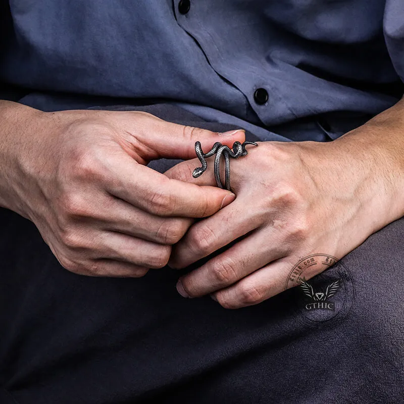 Wild Snake Stainless Steel Animal Ring sold by GTHIC product image thumbnail 2