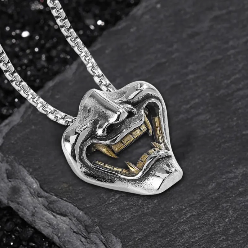 Kobe Japan Fangs Ghost Stainless Steel Pendant sold by GTHIC