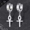 Ankh Stainless Steel Cross Earring sold by GTHIC