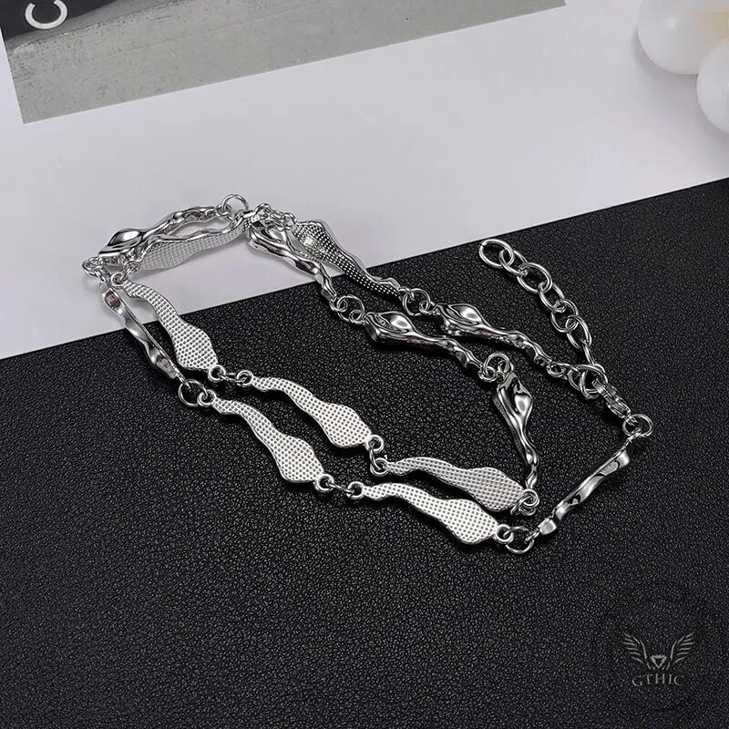 Simple Irregular Alloy Necklace sold by GTHIC product image thumbnail 5