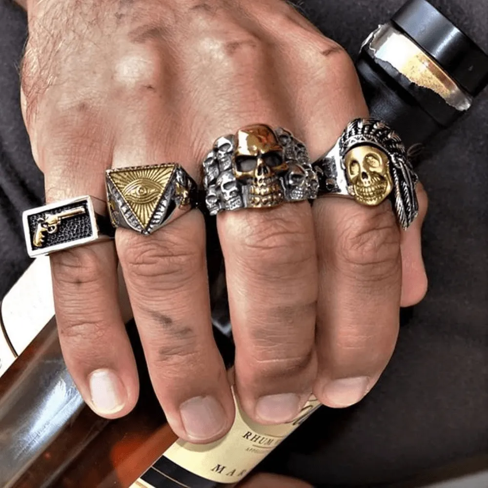 Phantom Stainless Steel Skull Ring sold by GTHIC product image thumbnail 2