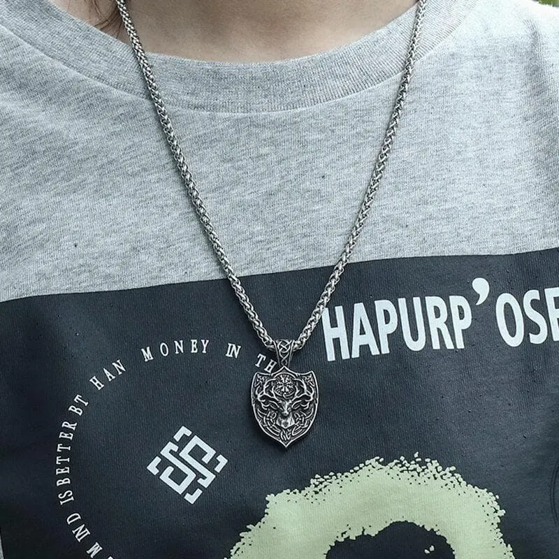 Viking Stag Vegvisir Stainless Steel Pendant sold by GTHIC product image thumbnail 2