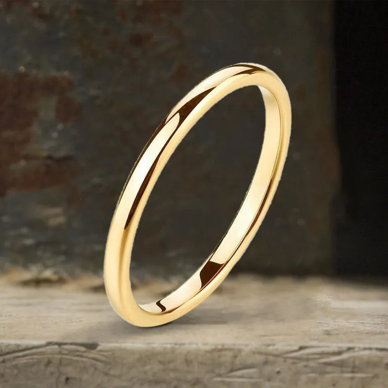 2mm Minimalism Titanium Band Ring sold by GTHIC product image thumbnail 5