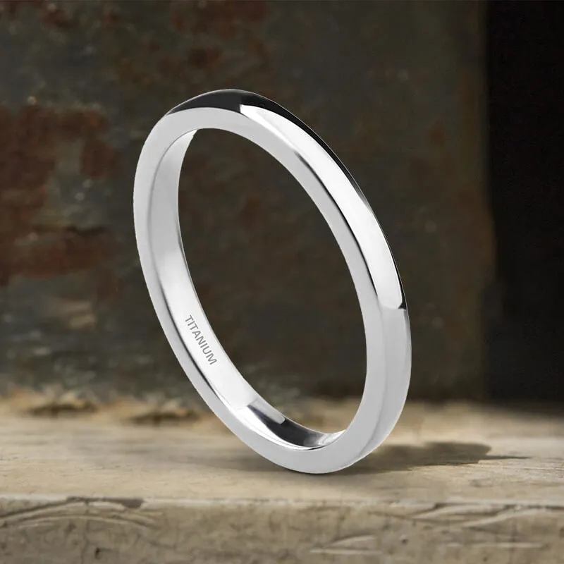 2mm Minimalism Titanium Band Ring sold by GTHIC product image thumbnail 4