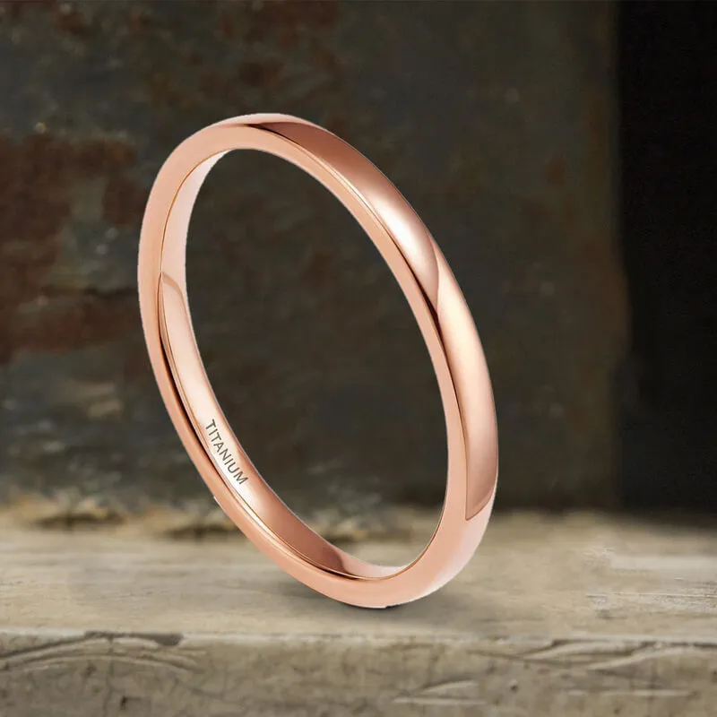 2mm Minimalism Titanium Band Ring sold by GTHIC product image thumbnail 3