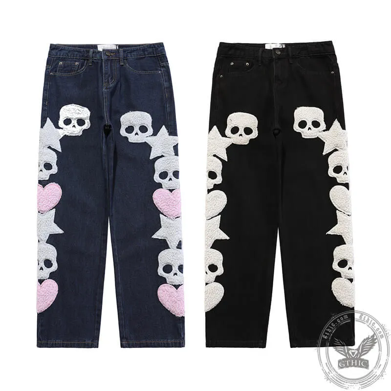Street Trend Cotton Skull Pants sold by GTHIC