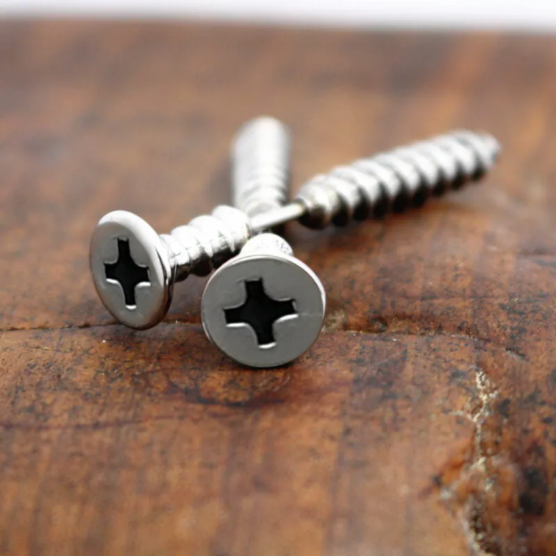 Screw Stainless Steel Stud Earrings sold by GTHIC product image thumbnail 4