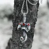 Gothic Dragon Sword Pure Tin Necklace sold by GTHIC