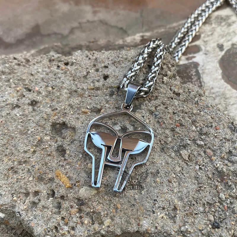 Silver Color MF DOOM Mask Stainless Steel Pendant sold by GTHIC product image thumbnail 4