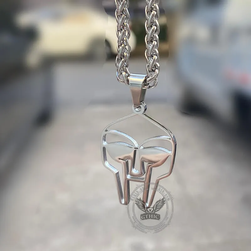 Silver Color MF DOOM Mask Stainless Steel Pendant sold by GTHIC product image thumbnail 3