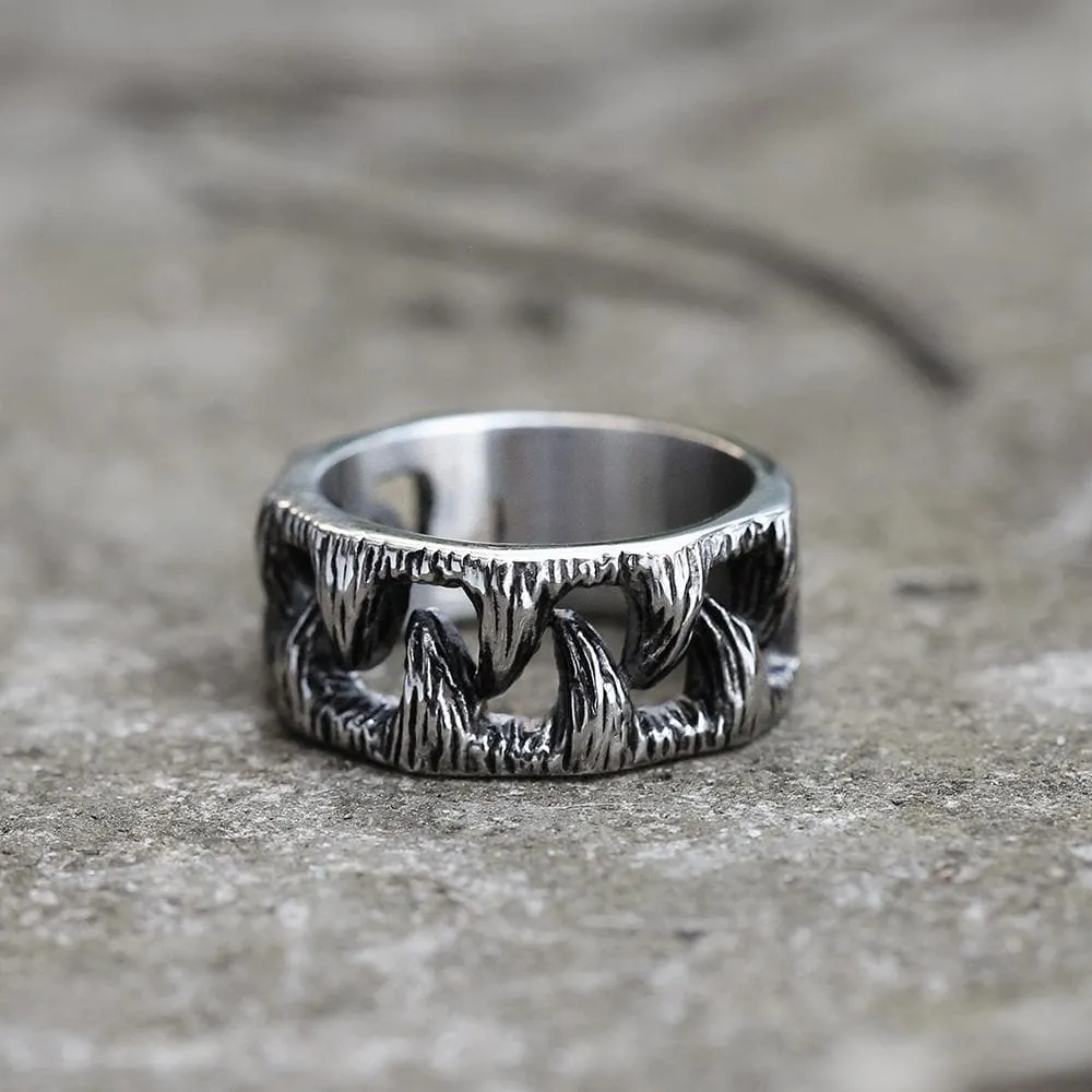 Monster Teeth Stainless Steel Beast Ring sold by GTHIC product image thumbnail 3