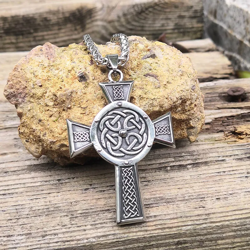 Celtic Cross Knot Stainless Steel Viking Pendant sold by GTHIC