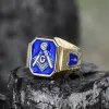 Gold Plated Freemason Stainless Steel Masonic Ring sold by GTHIC