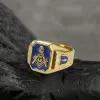 Gold Plated Freemason Stainless Steel Masonic Ring sold by GTHIC