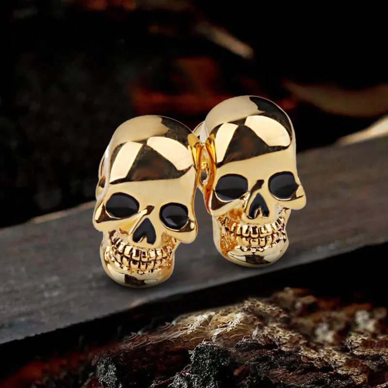 Ghost Brass Skull Cufflinks sold by GTHIC