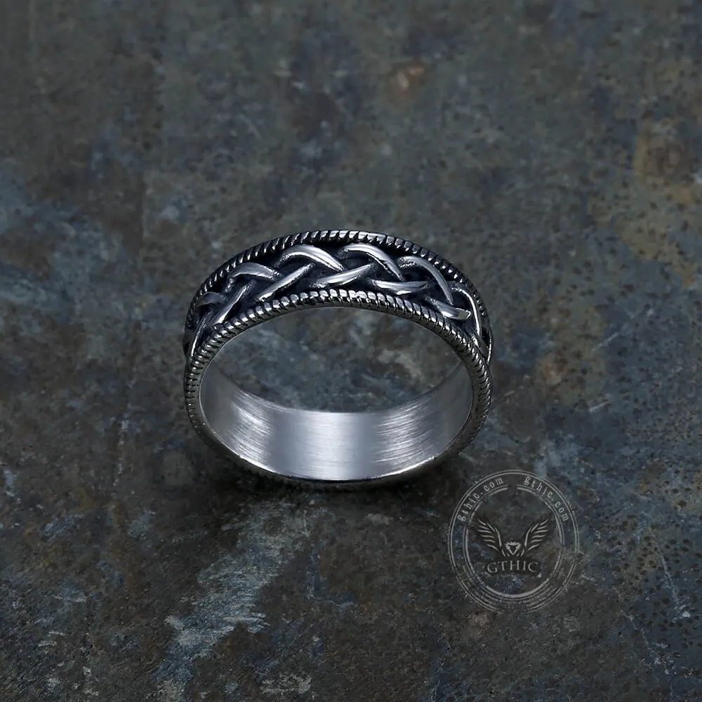 Vintage Simple Pattern Stainless Steel Band Ring sold by GTHIC product image thumbnail 3