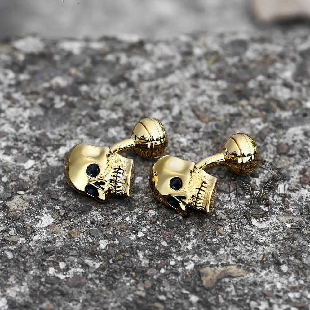 Ghost Brass Skull Cufflinks sold by GTHIC product image thumbnail 4