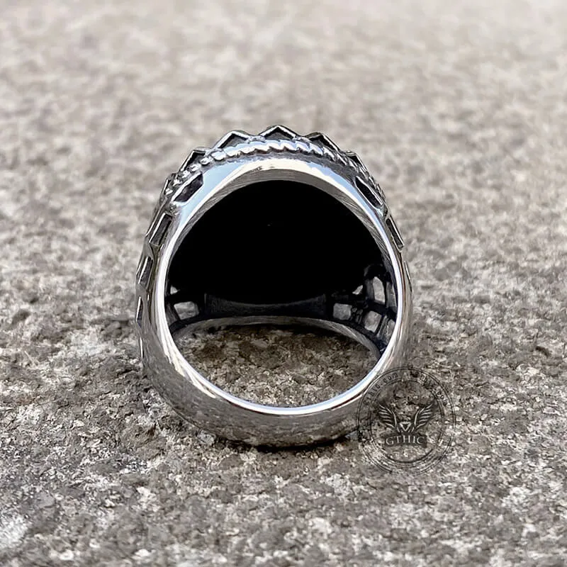 1910 St. George Stainless Steel Coin Ring sold by GTHIC product image thumbnail 5