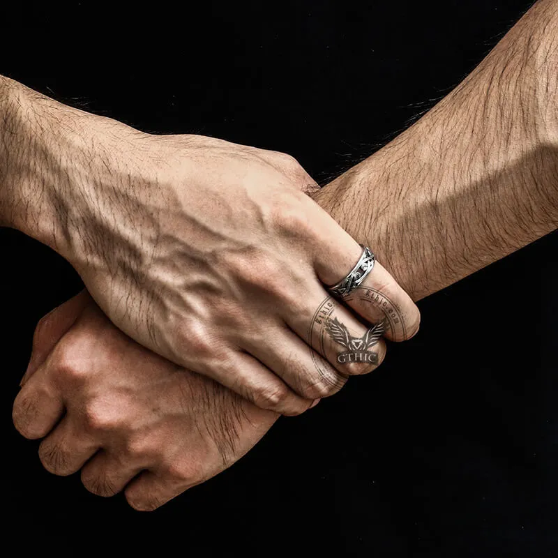 Minimalism Hollow Stainless Steel Band Ring sold by GTHIC product image thumbnail 2