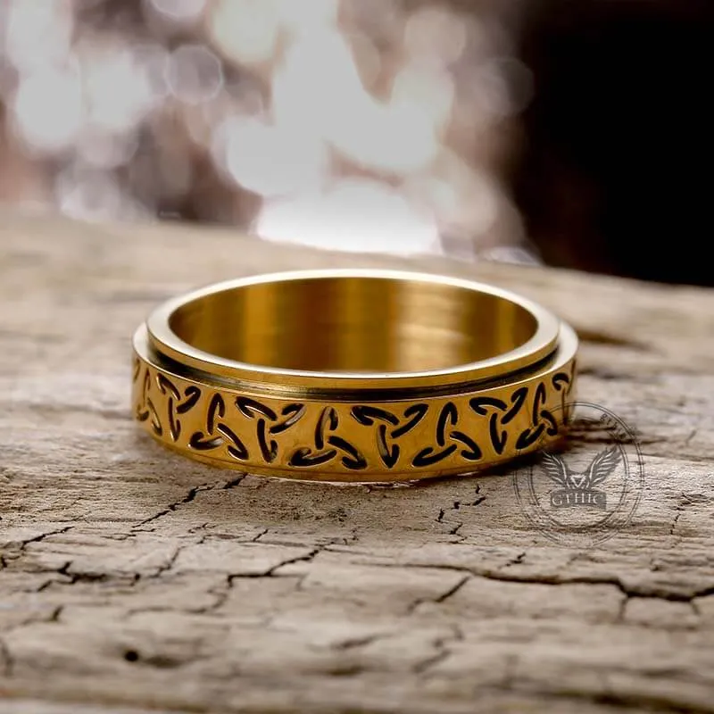 Celtic Knot Stainless Steel Spinner Ring sold by GTHIC product image thumbnail 4