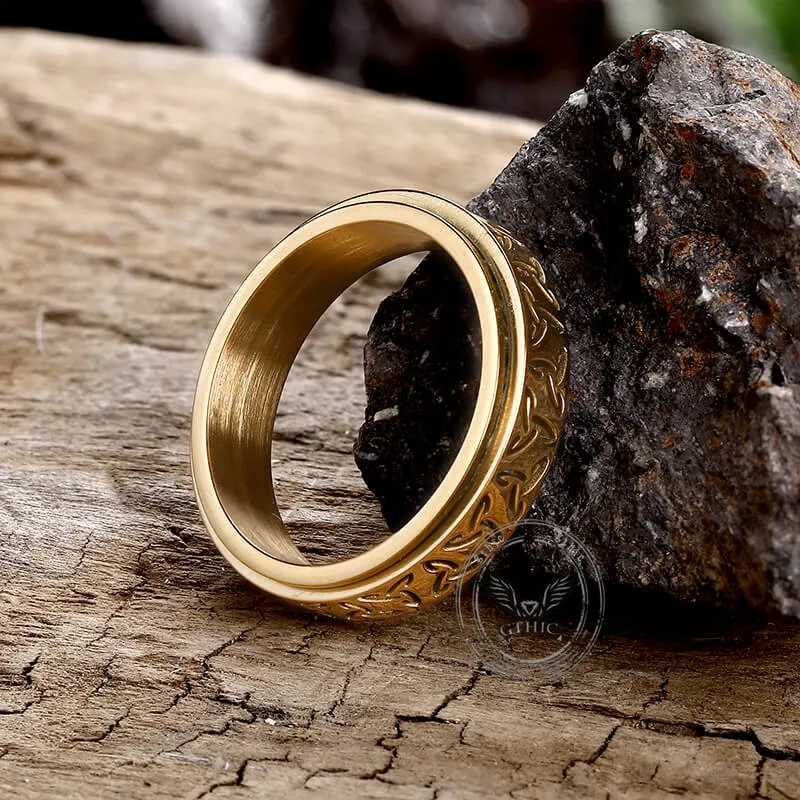 Celtic Knot Stainless Steel Spinner Ring sold by GTHIC product image thumbnail 5