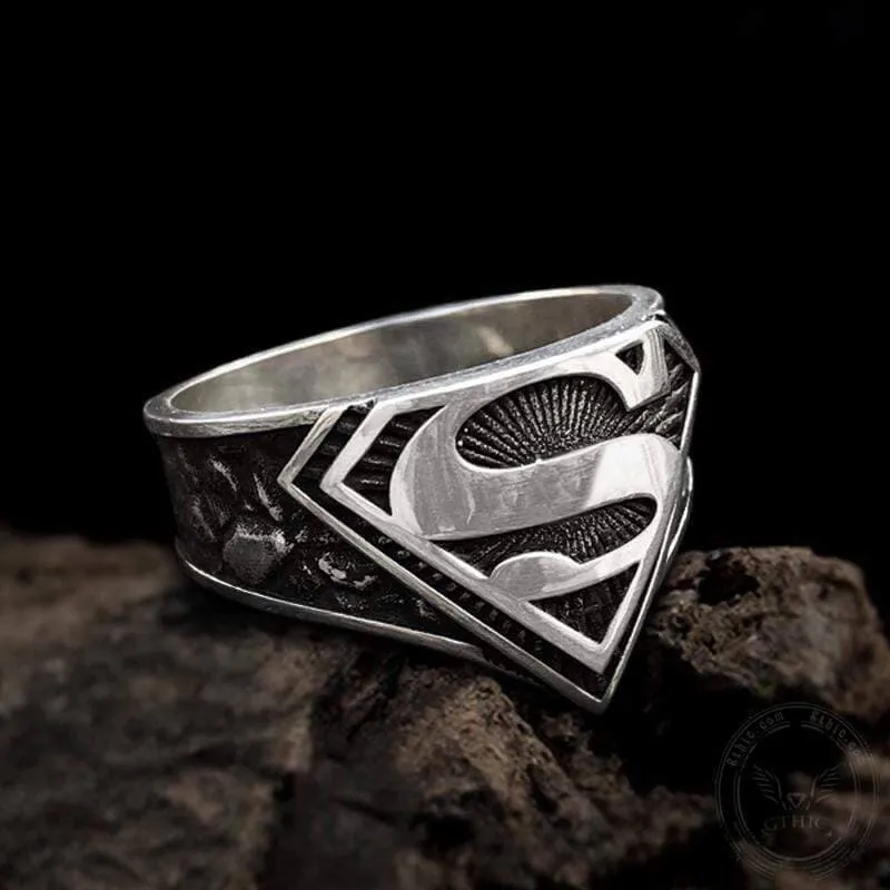 Letter "S" Sterling Silver Ring sold by GTHIC product image thumbnail 4
