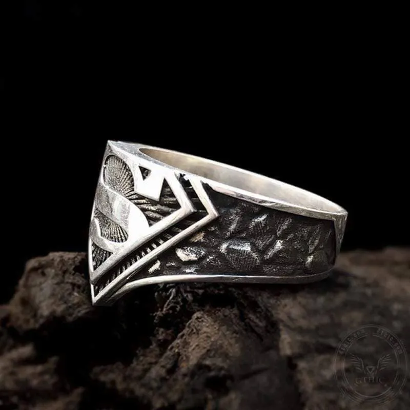 Letter "S" Sterling Silver Ring sold by GTHIC product image thumbnail 5