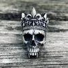 Skeleton King Crown Sterling Silver Skull Ring sold by GTHIC