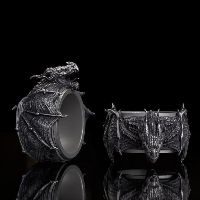 Runes Stainless Steel Spinner Ring sold by GTHIC product image thumbnail 4