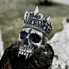 Skeleton King Crown Sterling Silver Skull Ring sold by GTHIC
