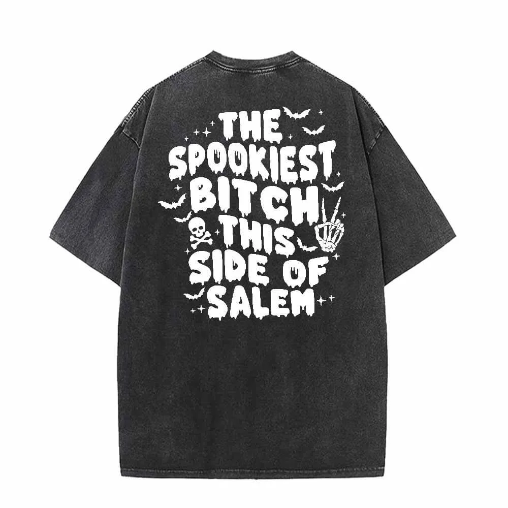 Rock Skull Hand Spooky Vibes Vintage Washed T-shirt sold by GTHIC product image thumbnail 2