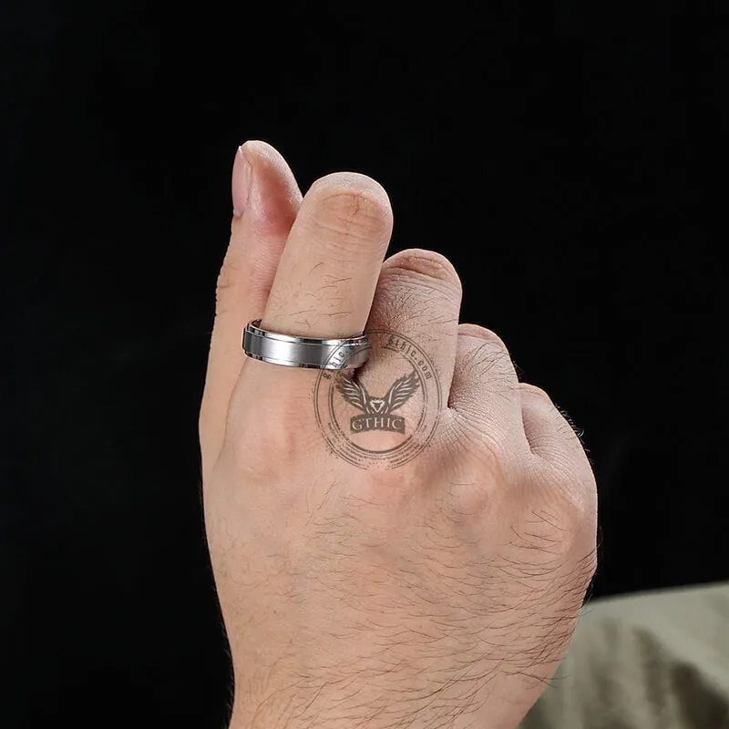 Minimalist Silver Color Titanium Band Ring sold by GTHIC product image thumbnail 2