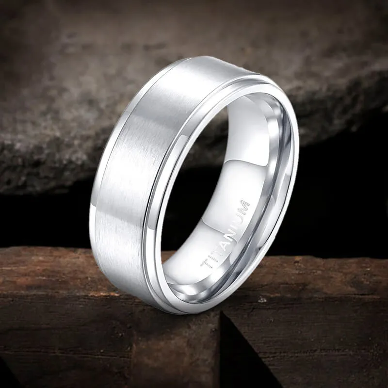 Minimalist Silver Color Titanium Band Ring sold by GTHIC product image thumbnail 4