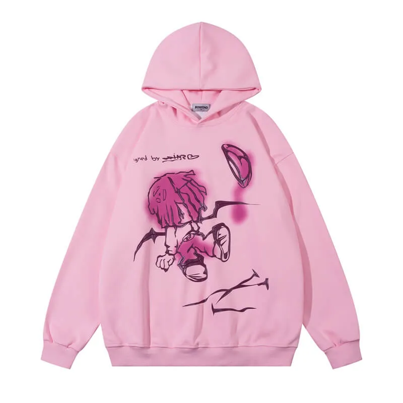 Cartoon Graffiti High Street Hoodie sold by GTHIC product image thumbnail 3