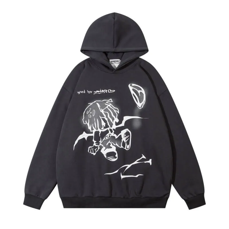 Cartoon Graffiti High Street Hoodie sold by GTHIC