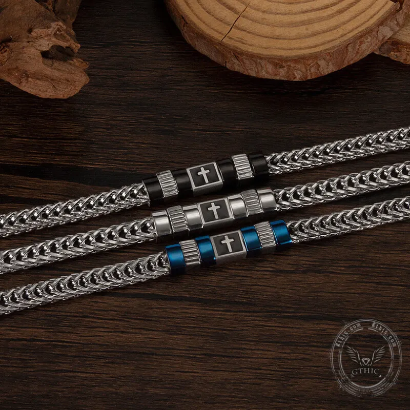 Simple Cross Keel Stainless Steel Bracelet sold by GTHIC