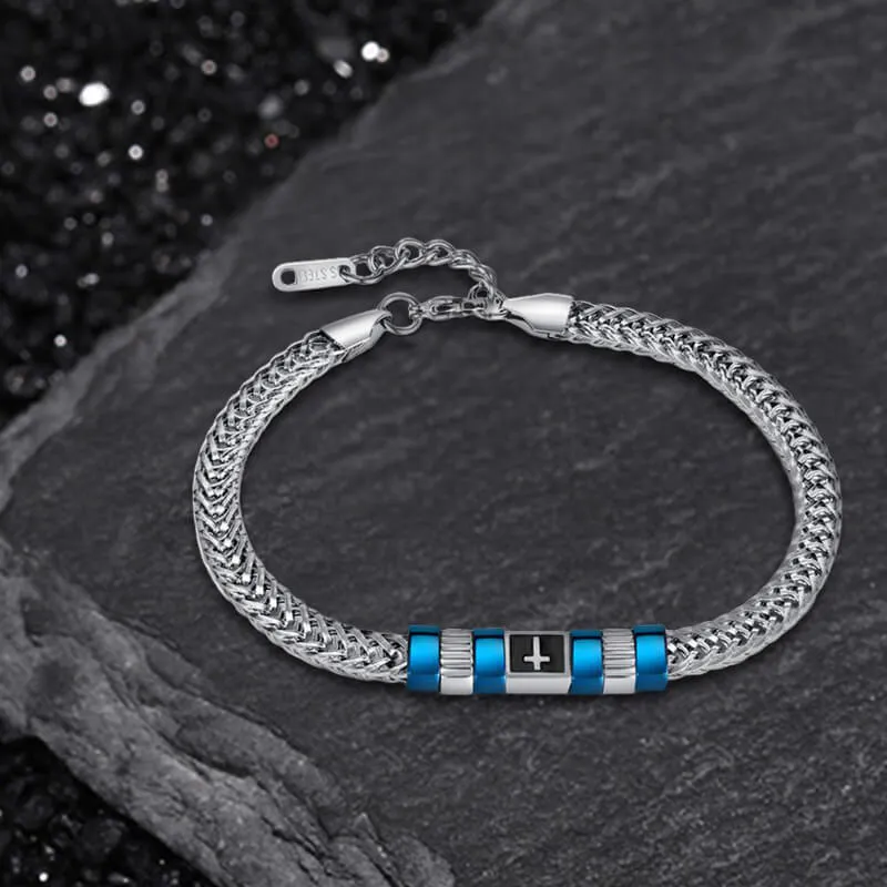 Simple Cross Keel Stainless Steel Bracelet sold by GTHIC product image thumbnail 4