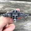 Flying Skull Sterling Silver Biker Ring sold by GTHIC