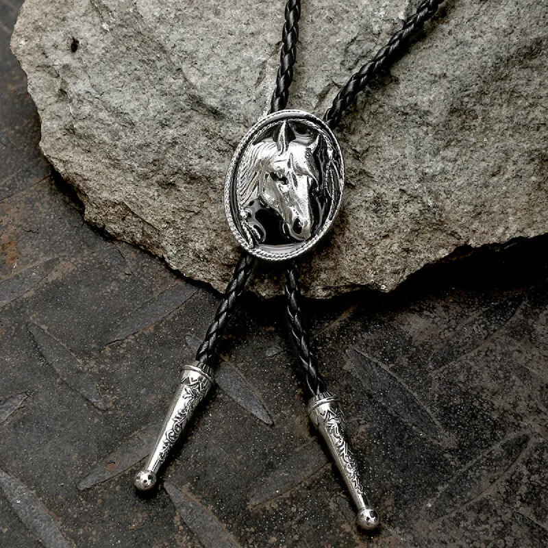 Western Horse Head Alloy Bolo Tie sold by GTHIC