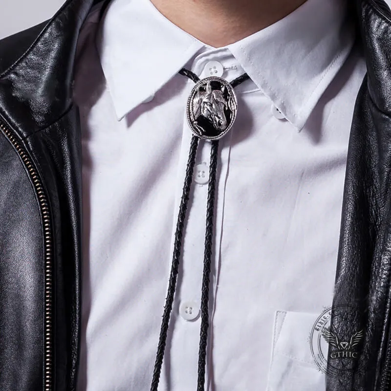 Western Horse Head Alloy Bolo Tie sold by GTHIC product image thumbnail 3