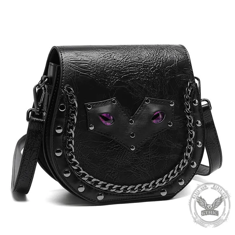 Gothic Bat Eye PU Leather Punk Crossbody Bag sold by GTHIC product image thumbnail 2