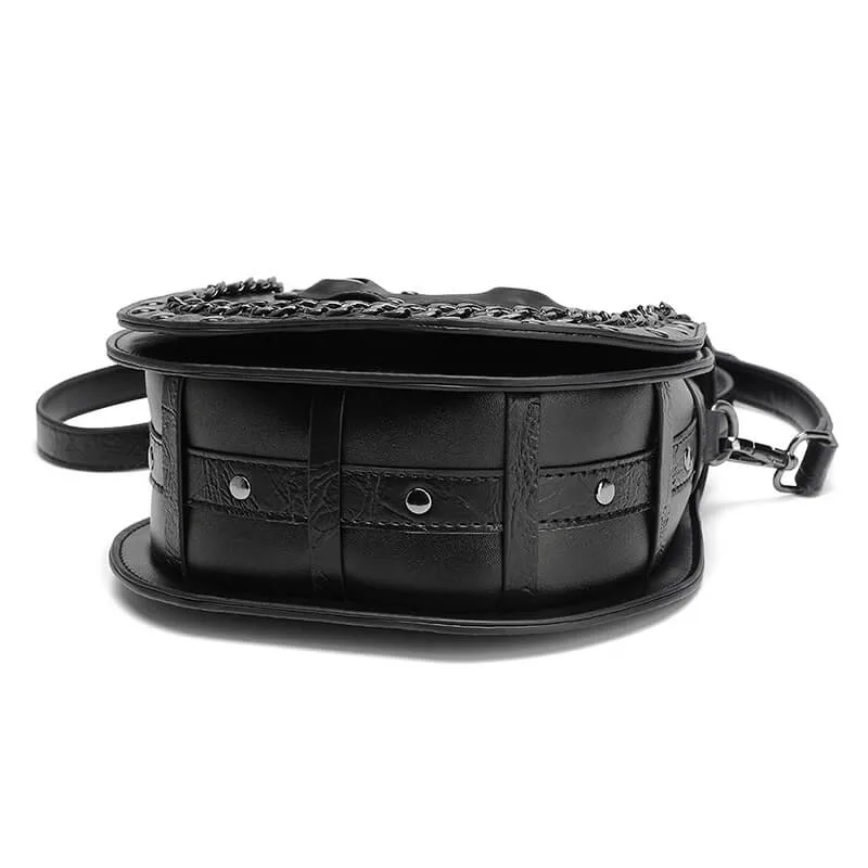 Gothic Bat Eye PU Leather Punk Crossbody Bag sold by GTHIC product image thumbnail 5