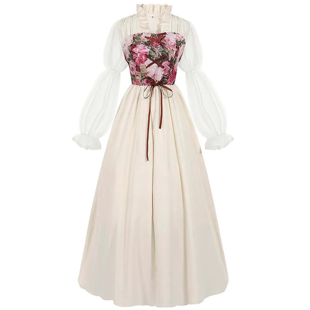 Medieval Renaissance Ruffle Collar Regency Dress sold by GTHIC product image thumbnail 4