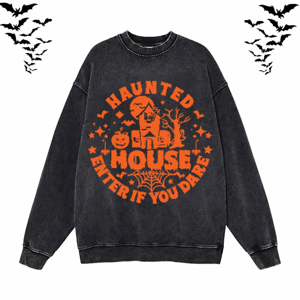 Halloween Funny Saying Vintage Washed Hoodie Sweatshirt sold by GTHIC product image thumbnail 2